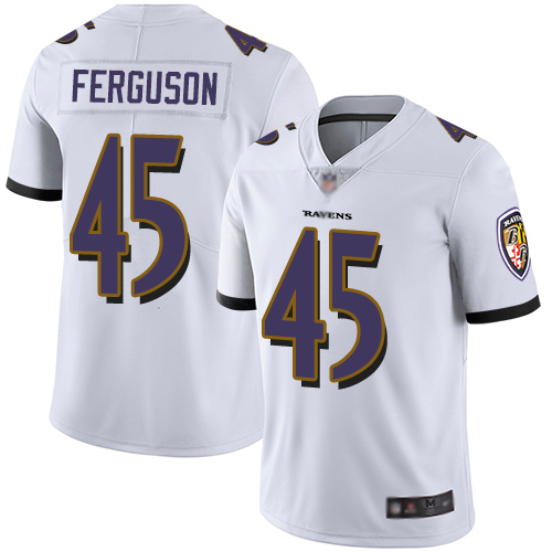 Baltimore Ravens Limited White Men Jaylon Ferguson Road Jersey NFL Football 45 Vapor Untouchable